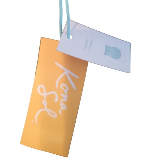 Koa Sol Full Coverage Shirred Front One-Piece Swimsuit, Large (12-14), NWT - Picture 4 of 4